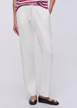 Pantaloni in jersey interlock
