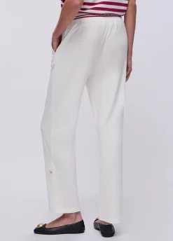 Pantaloni in jersey interlock