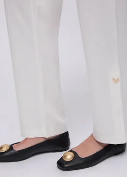 Pantaloni in jersey interlock