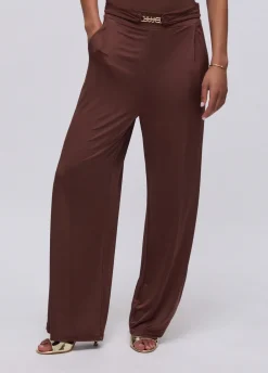 Pantaloni in jersey lucido