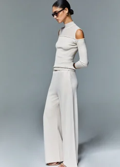 Pantaloni in jersey punto milano