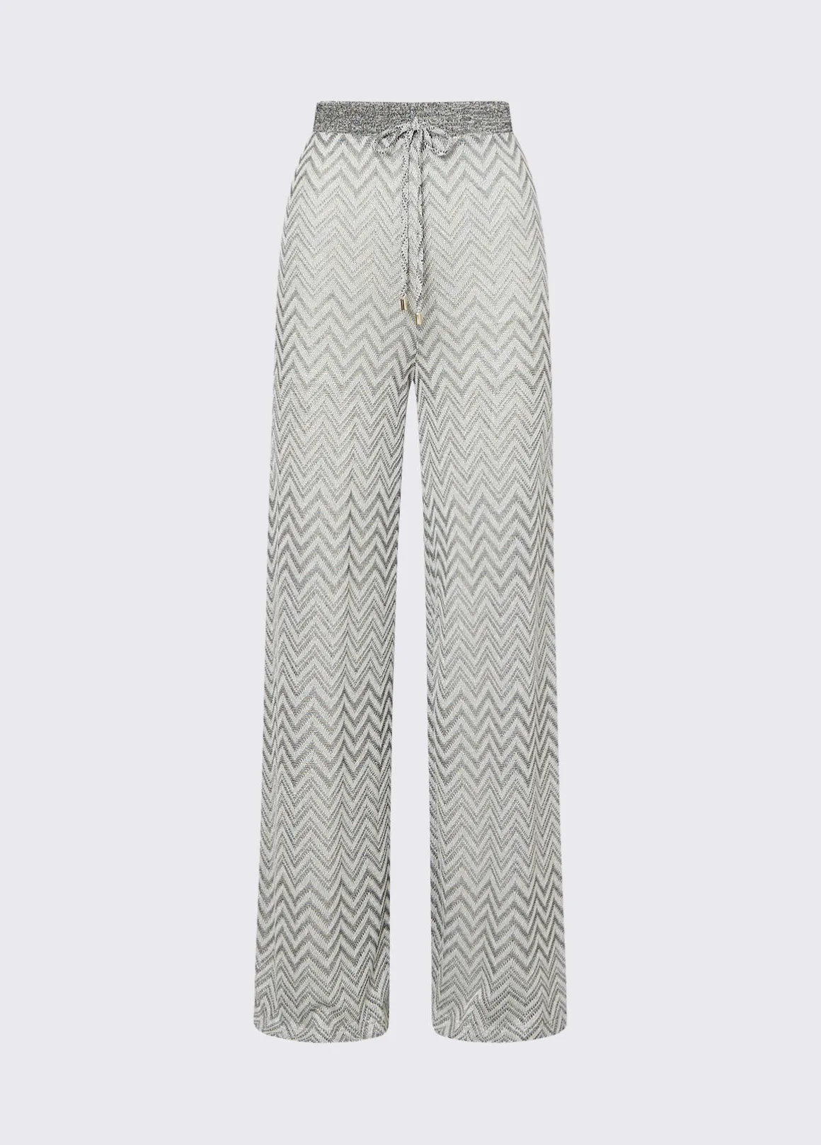 Pantaloni in maglia chevron