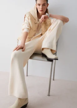Pantaloni in maglia con perline