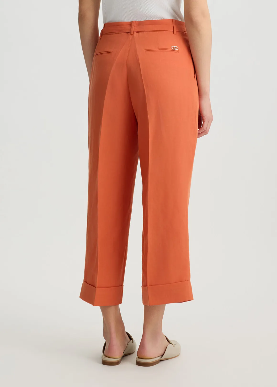 Pantaloni in misto lino