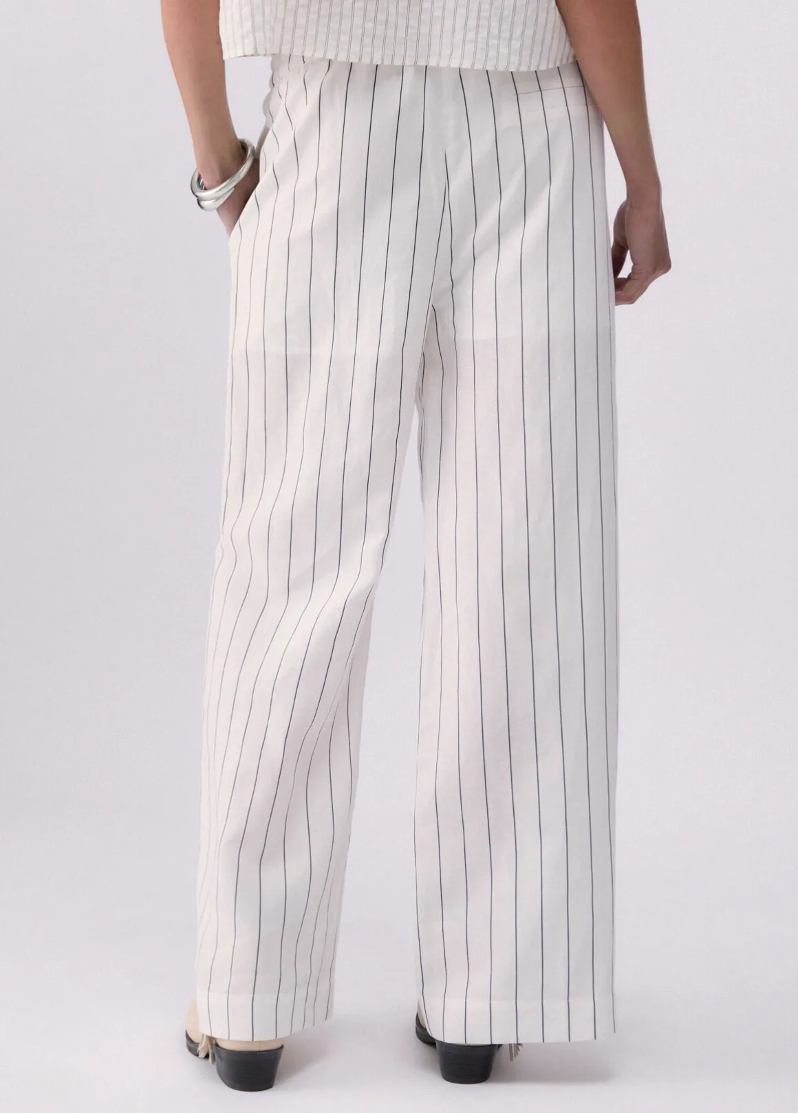 Pantaloni in misto lino