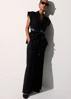 Pantaloni in misto lino