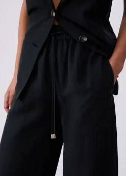 Pantaloni in misto lino