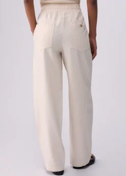 Pantaloni in tessuto iridescente