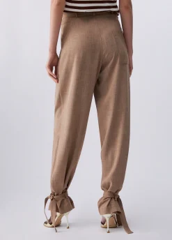 Pantaloni in tessuto mélange