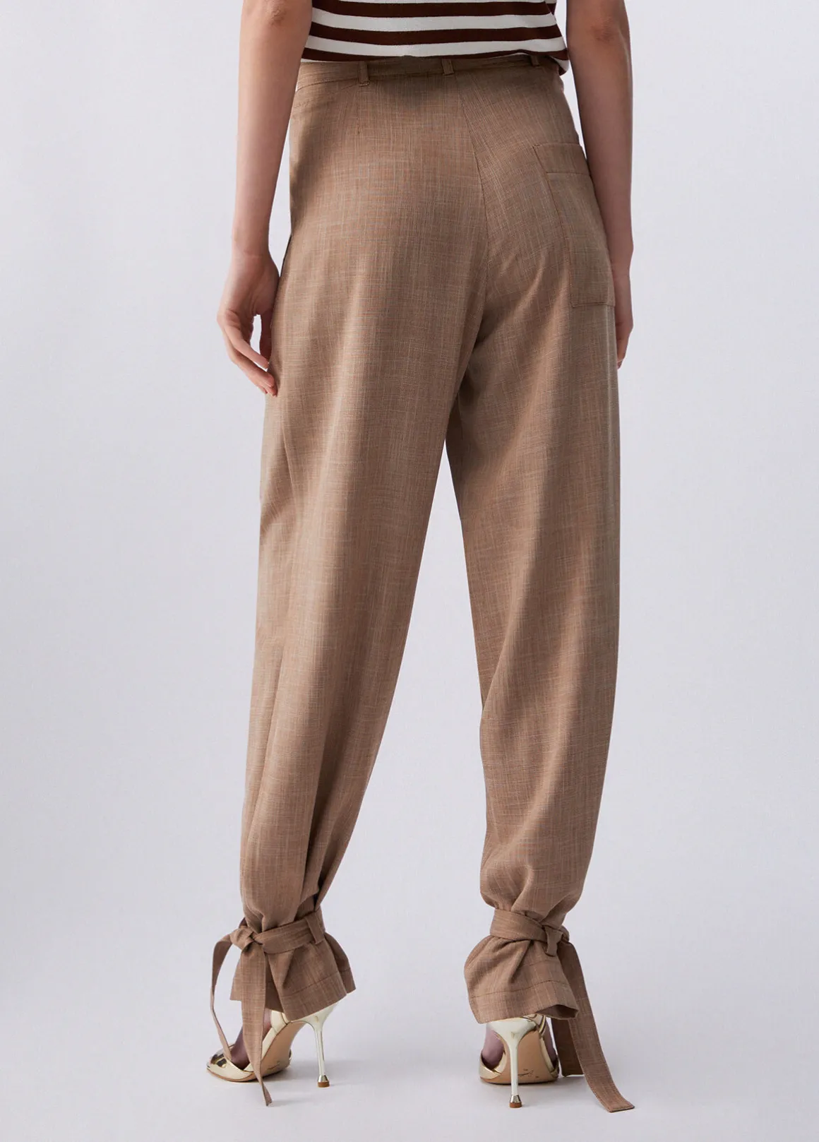 Pantaloni in tessuto mélange