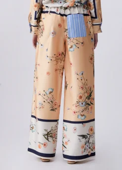 Pantaloni in twill stampato