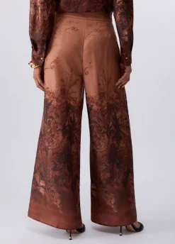 Pantaloni in twill stampato