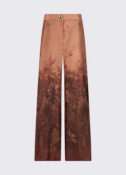 Pantaloni in twill stampato