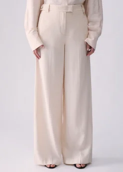 Pantaloni in viscosa fiammata