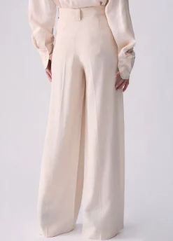 Pantaloni in viscosa fiammata