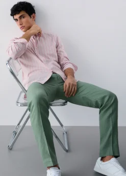 Pantaloni 100% lino