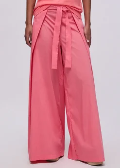Pantaloni lunghi in popeline