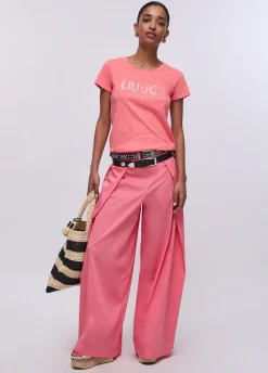 Pantaloni lunghi in popeline