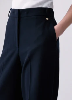 Pantaloni palazzo con doppio cintone