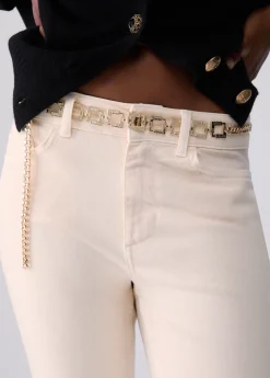 Pantaloni skinny con cintura
