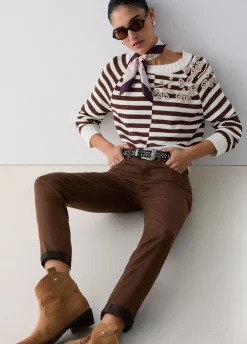 Pantaloni skinny cropped