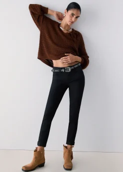 Pantaloni skinny cropped