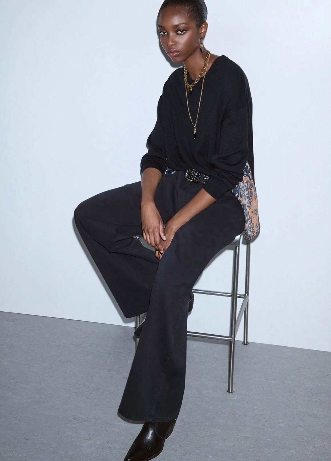 Pantaloni straight ampi