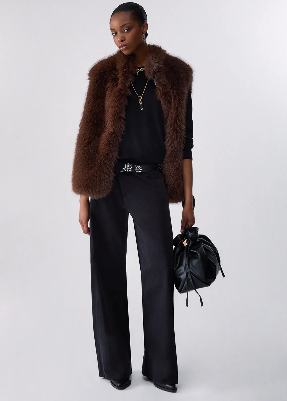 Pantaloni straight ampi