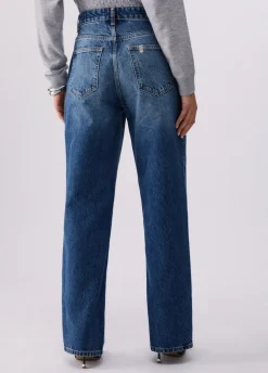 Pantaloni straight con borchie