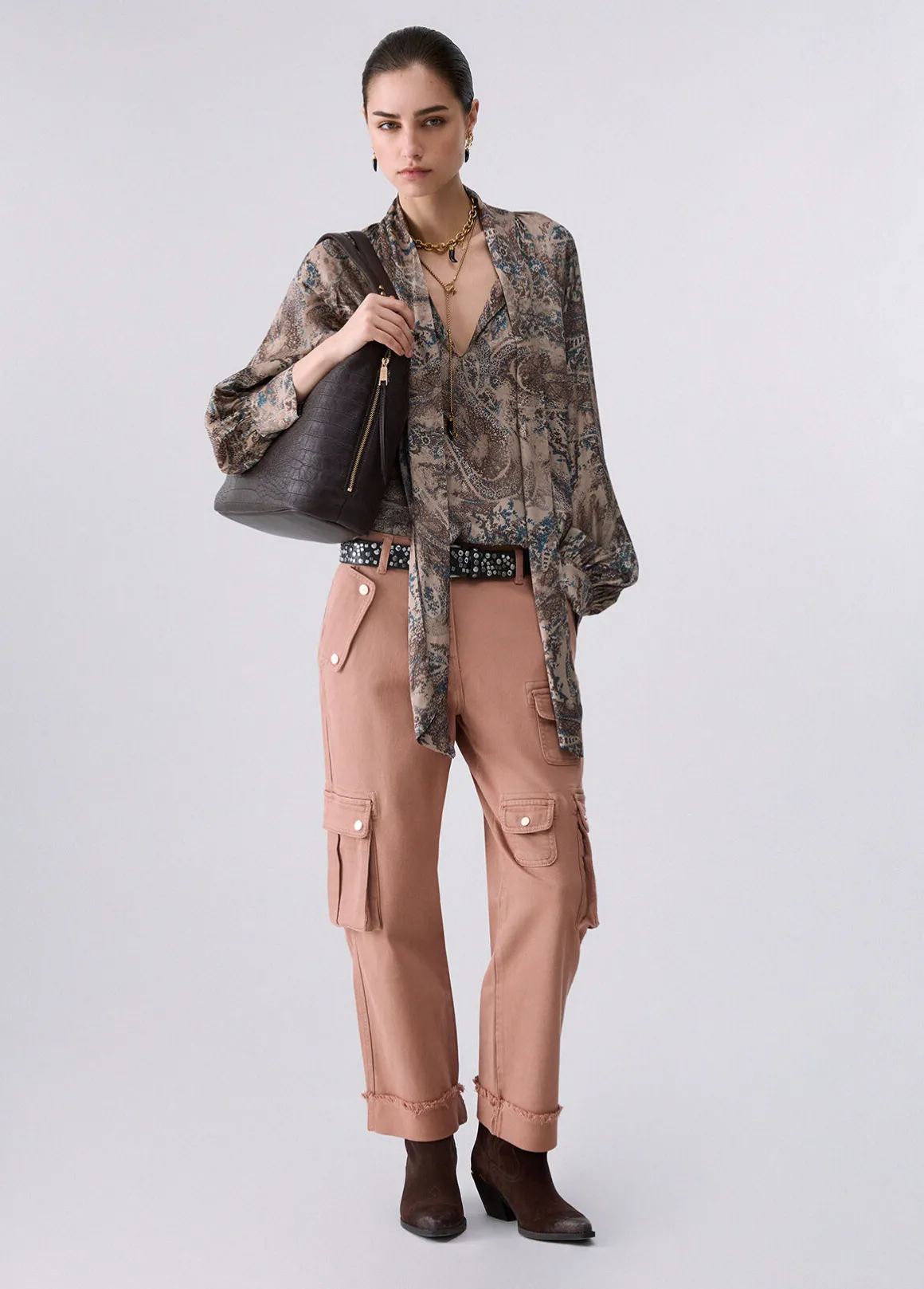 Pantaloni worker con tasche