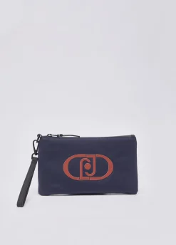 Pochette con maxi logo