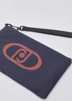 Pochette con maxi logo