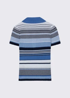 Polo in maglia a righe