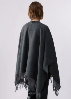 Poncho con logo embossed