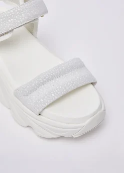 Sandali chuncky con in suede
