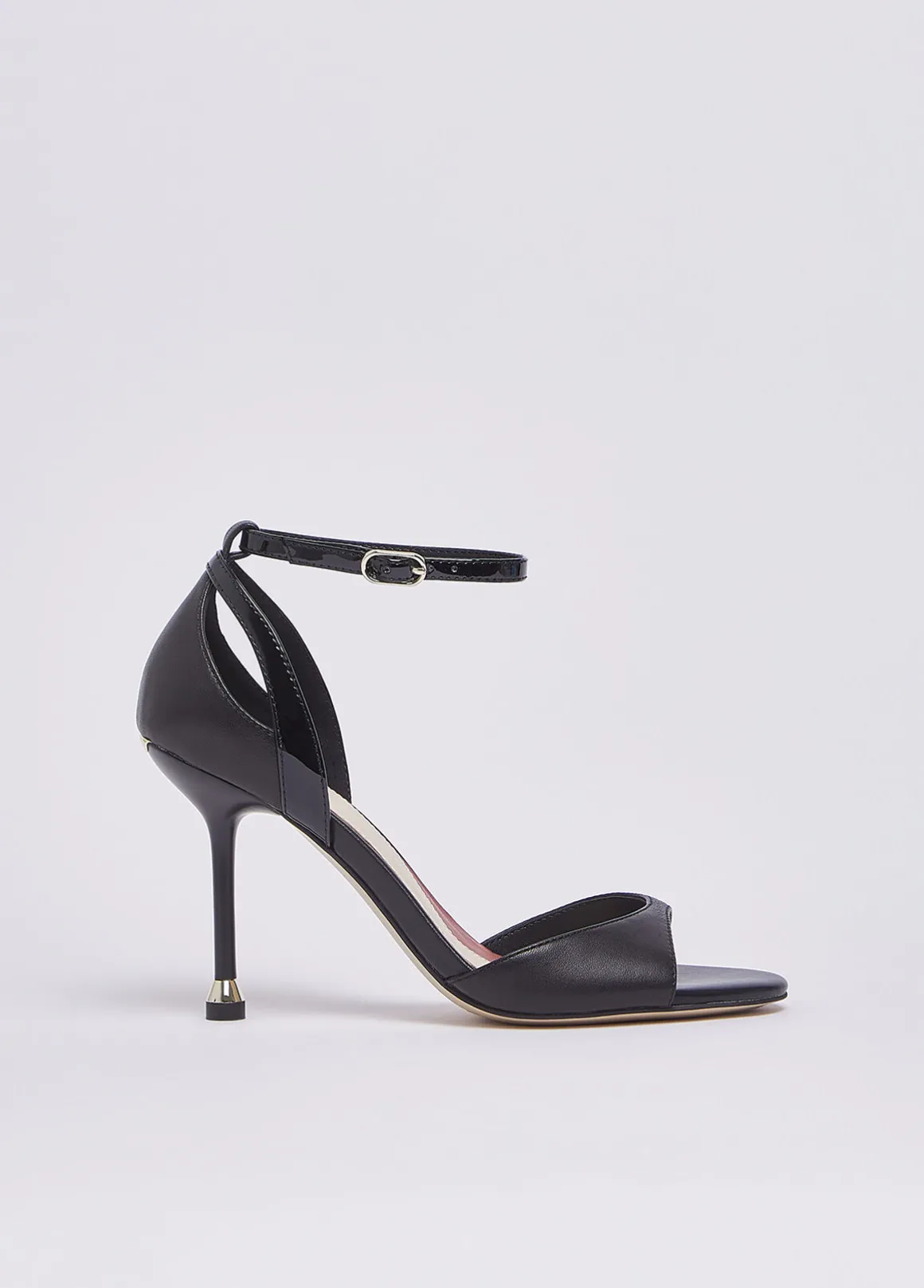 Sandali in nappa con tacco
