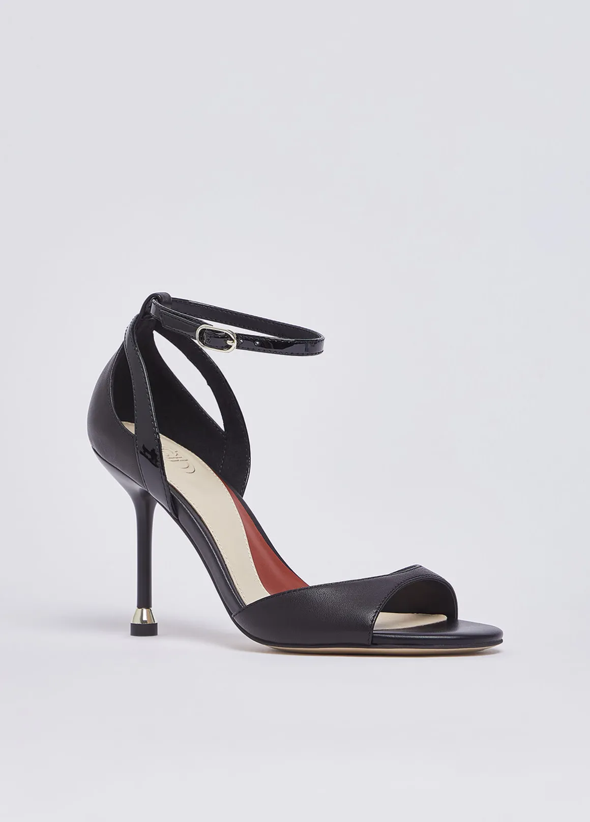 Sandali in nappa con tacco