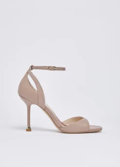 Sandali in nappa con tacco