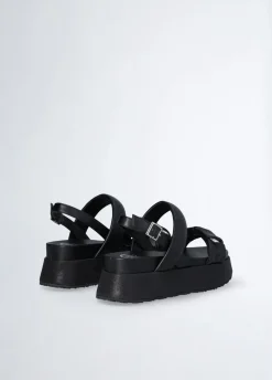 Sandali platform con pietre gioiello