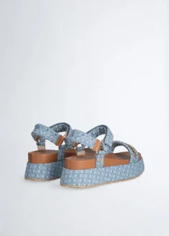 Sandali platform monogram
