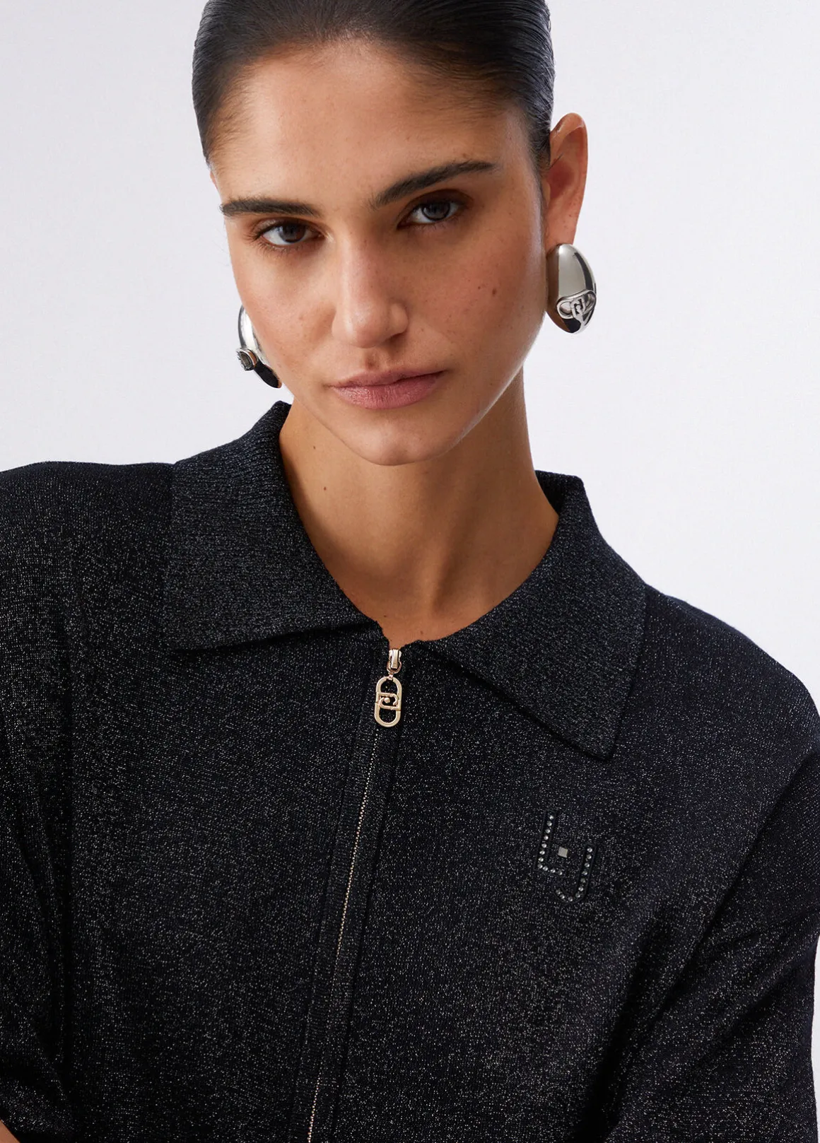 Set top e cardigan in lurex