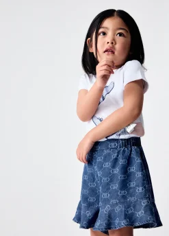 Shorts in denim tencel