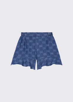 Shorts in denim tencel