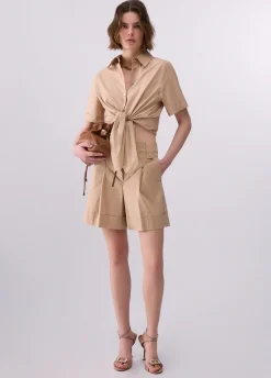 Shorts in popeline