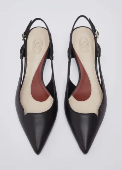 Slingback in nappa