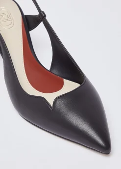 Slingback in nappa