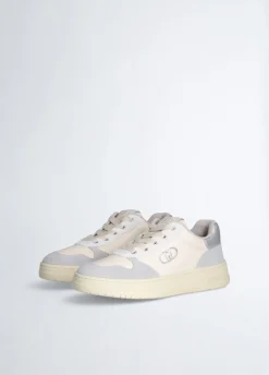 Sneakers bicolor in suede