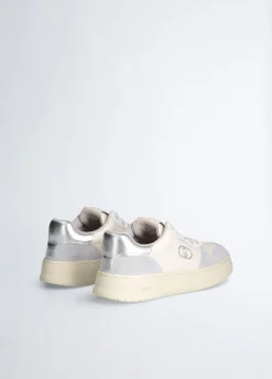 Sneakers bicolor in suede