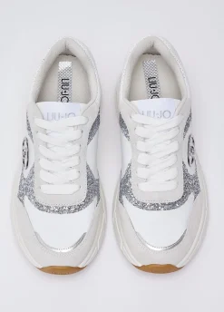 Sneakers con dettagli glitter