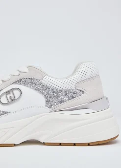 Sneakers con dettagli glitter